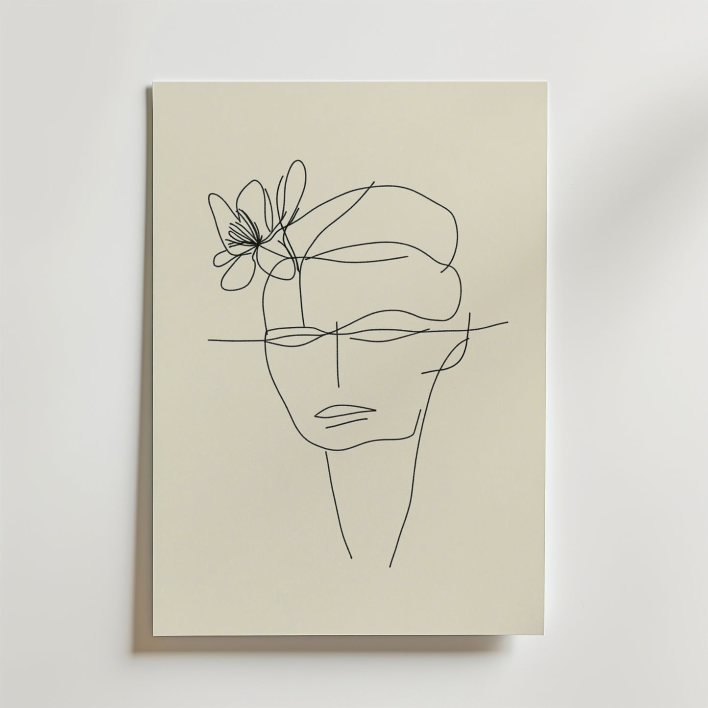 Floral Mind Line Art Poster