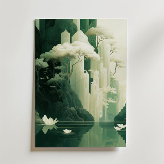 Serenity of the Forgotten Peaks Poster