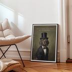 High Class Dog Poster – poster väggdekoration inredning – Affischer hos Bozetto