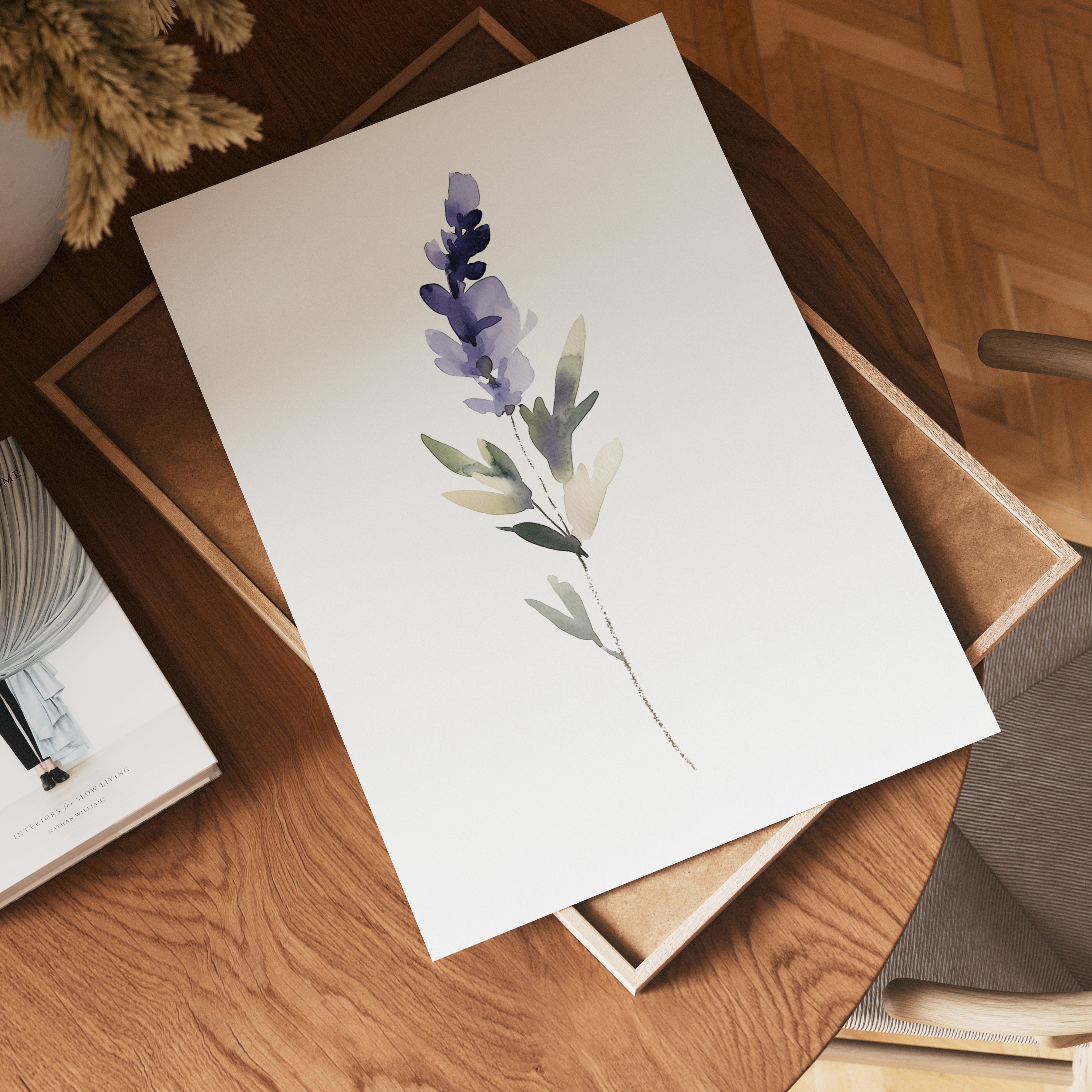 Watercolor lavender Poster