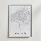 Malmö Karta Poster