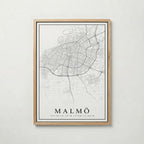 Malmö Karta Poster