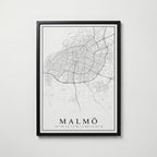 Malmö Karta Poster