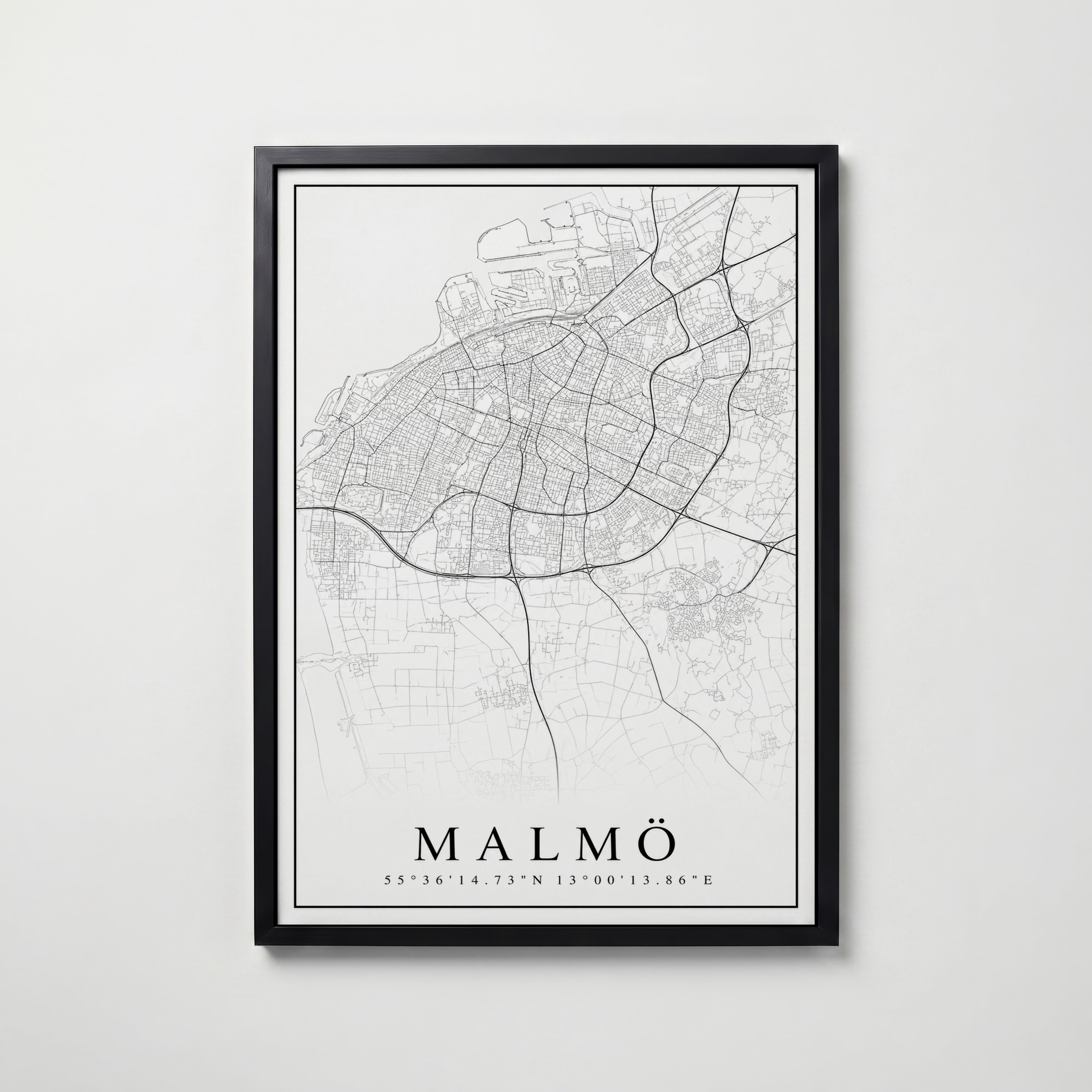 Malmö Karta Poster