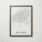 Malmö Karta Poster