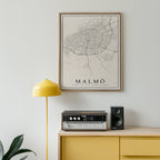 Malmö Karta Poster