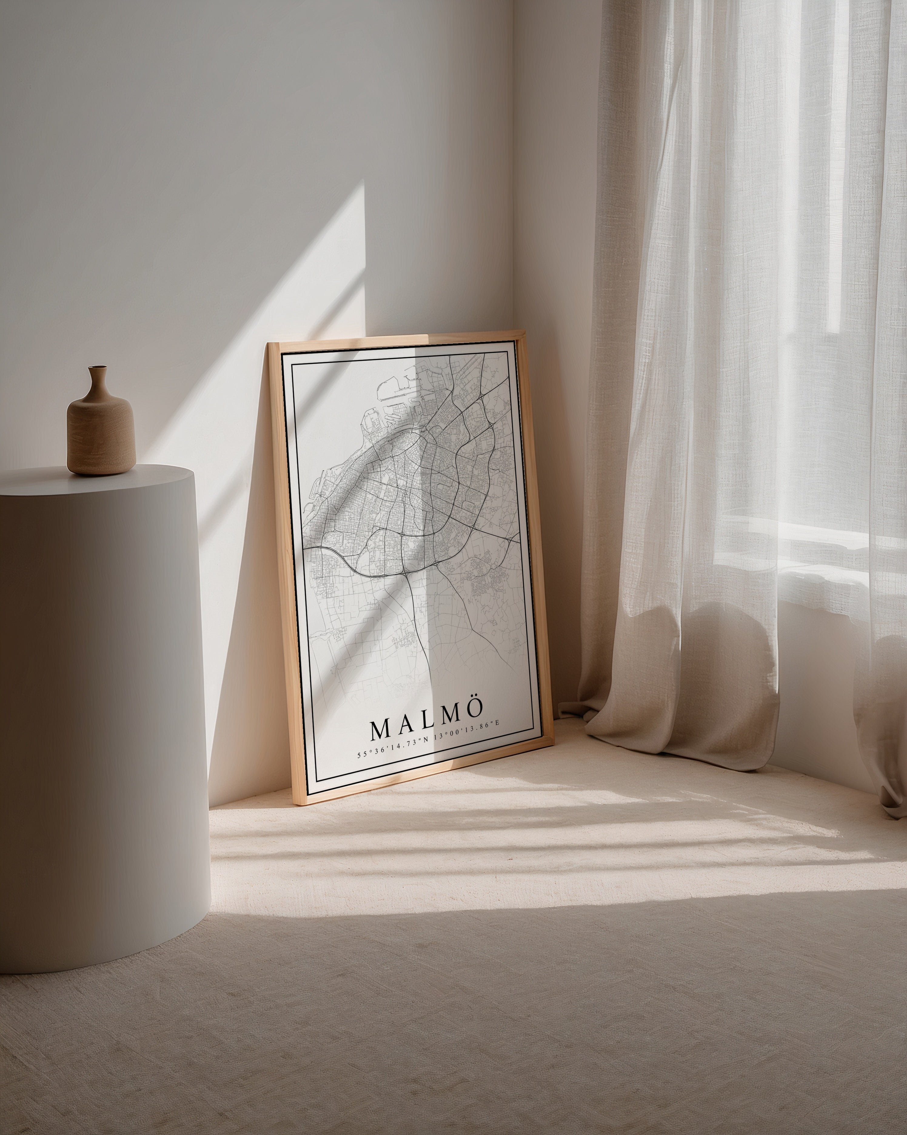 Malmö Karta Poster