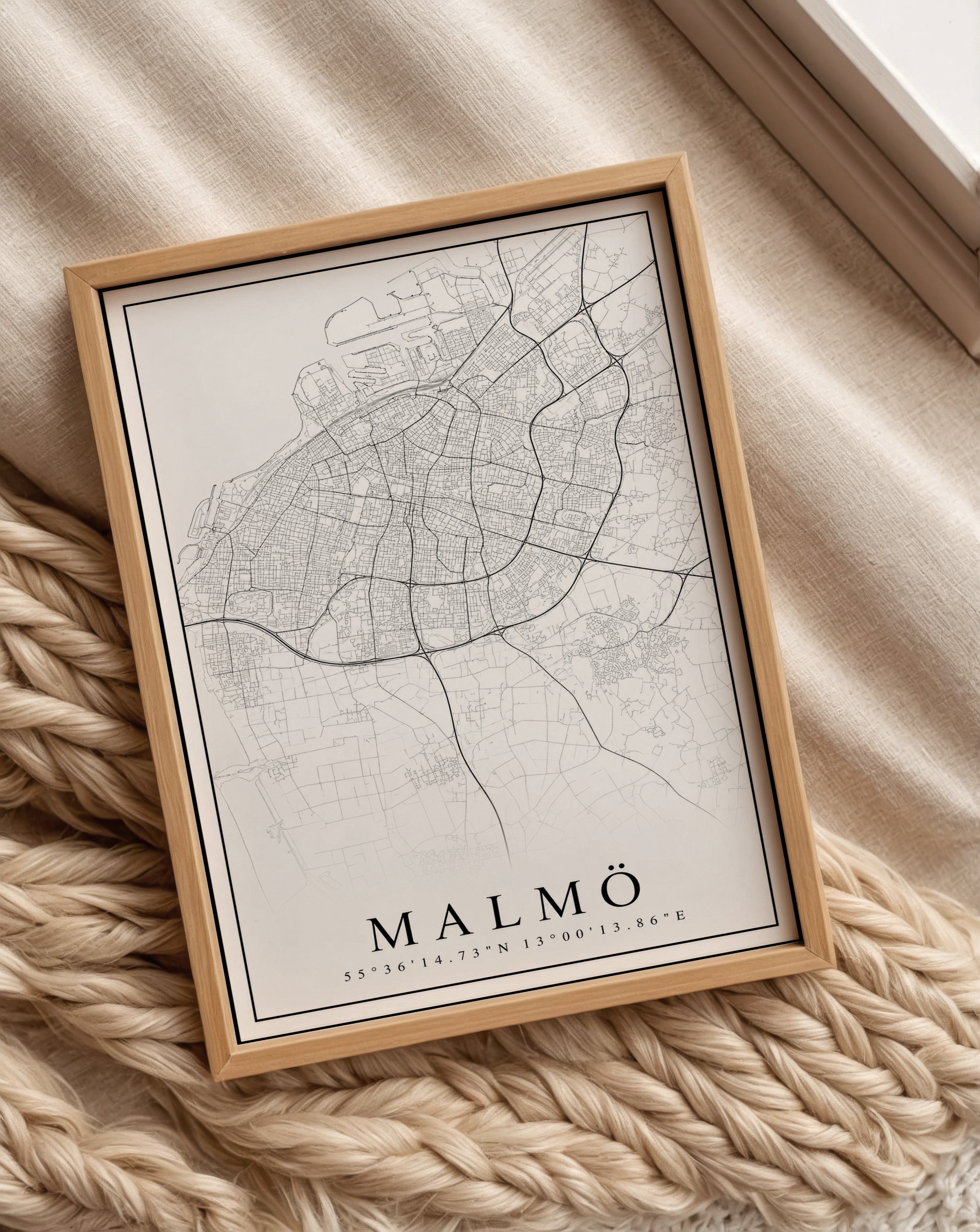 Malmö Karta Poster