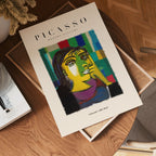 Picasso Vibrant Femme Portrait Poster