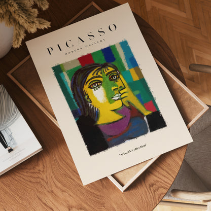 Picasso Vibrant Femme Portrait Poster