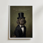 High Class Dog Poster affisch – poster till väggdekoration – köp online hos Bozetto