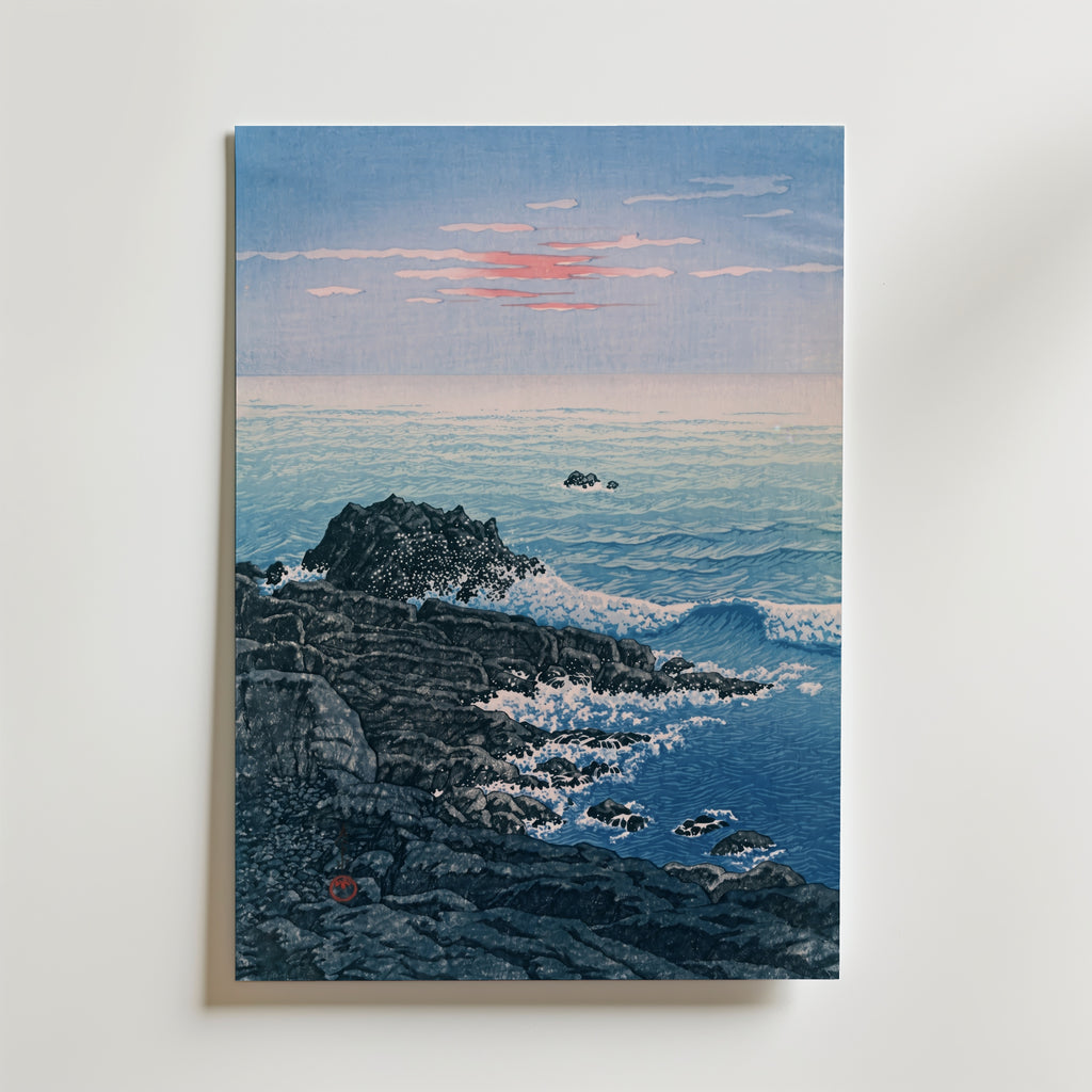 Morning at Cape Inubo Kawase Hasui Poster affisch – poster till väggdekoration – köp online hos Bozetto