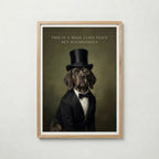 High Class Dog Poster poster – väggdekoration för hemmet – köp hos Bozetto