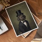 High Class Dog Poster – modern väggdekoration – köp poster online Bozetto