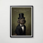 High Class Dog Poster – köp affisch till hemmet – Bozetto väggdekoration