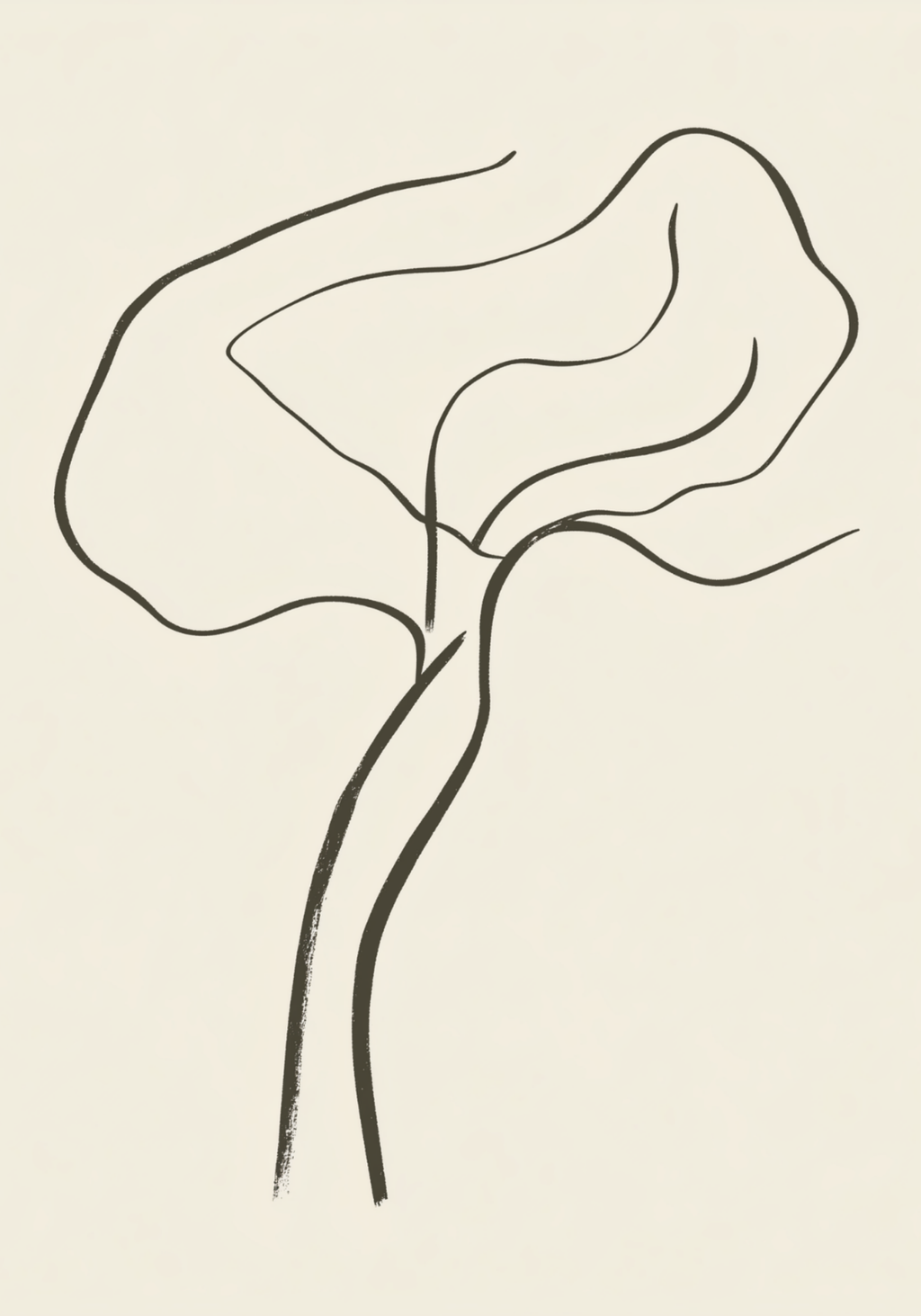 Dancing Tree Line Poster