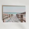 Turquoise Beach Walkway Poster