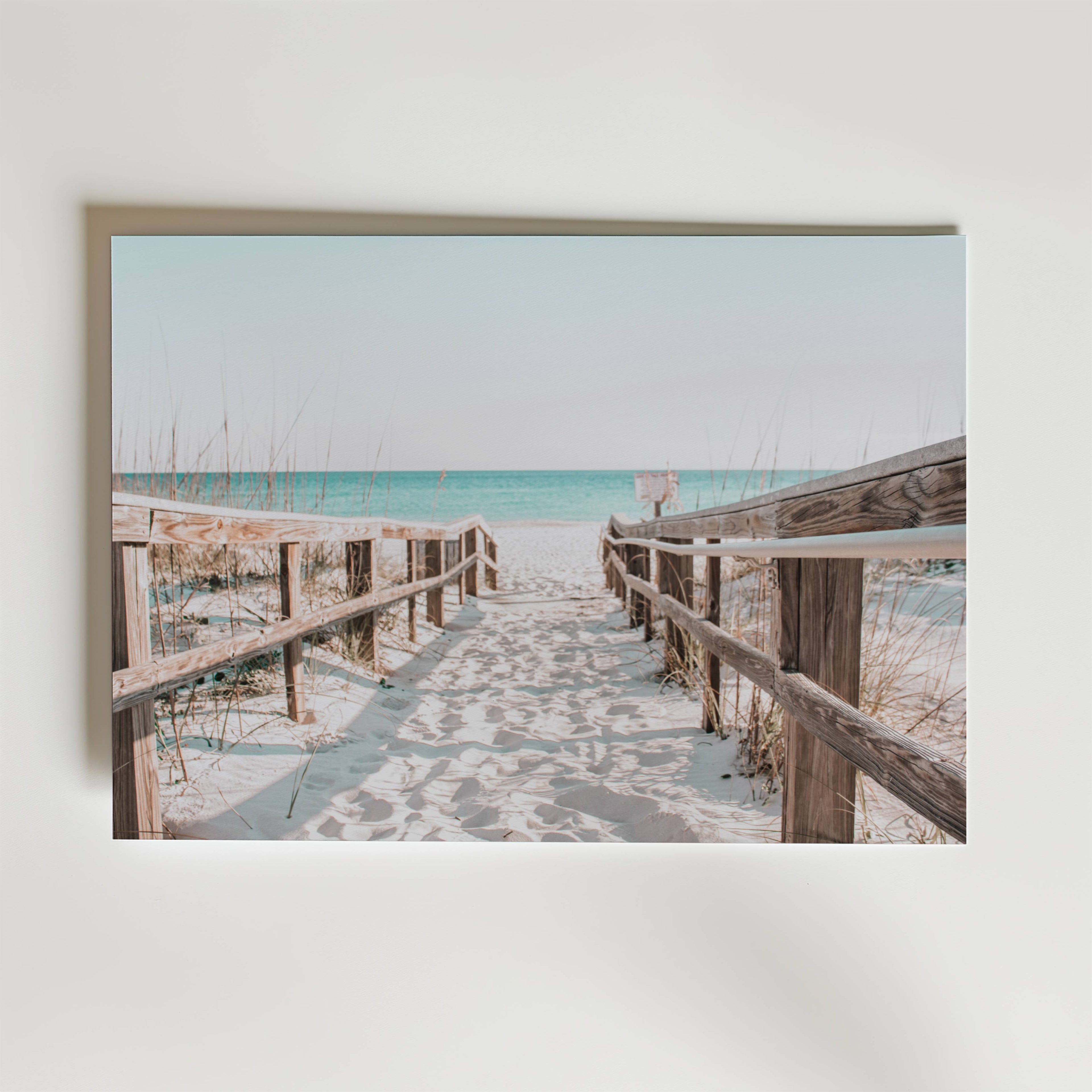 Turquoise Beach Walkway Poster
