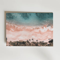 Pink Shoreline Poster