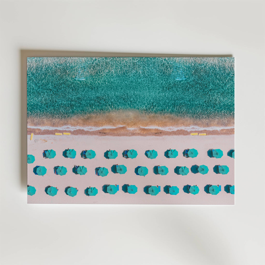 Turquoise Sunshade Coast Poster