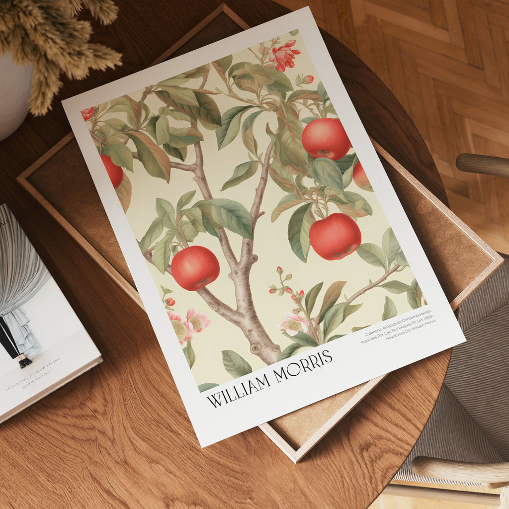 William Morris Crimson Orchard Apple Poster – poster väggdekoration