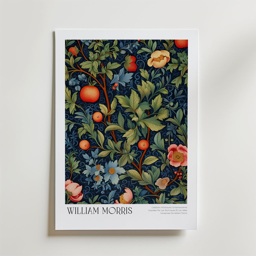 William Morris Midnight Orchard Poster