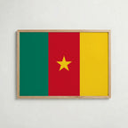 Cameroon National Flag Poster – poster väggdekoration inredning – Affischer hos Bozetto