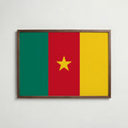 Cameroon National Flag Poster poster – väggdekoration för hemmet – köp hos Bozetto