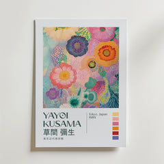 Yayoi Kusama Pastel Bloom Harmony Poster