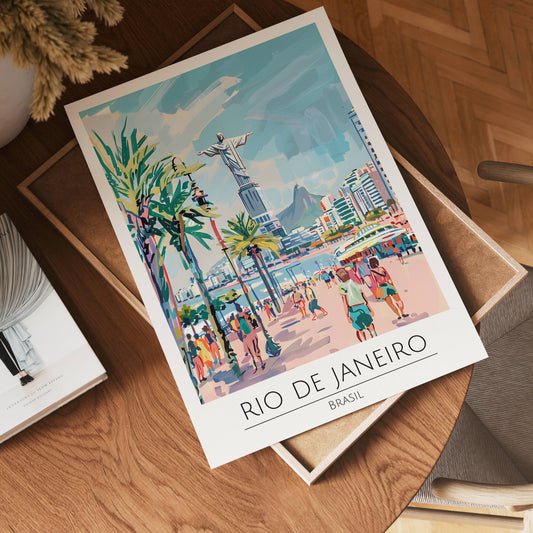 Rio de Janeiro Skyline Poster