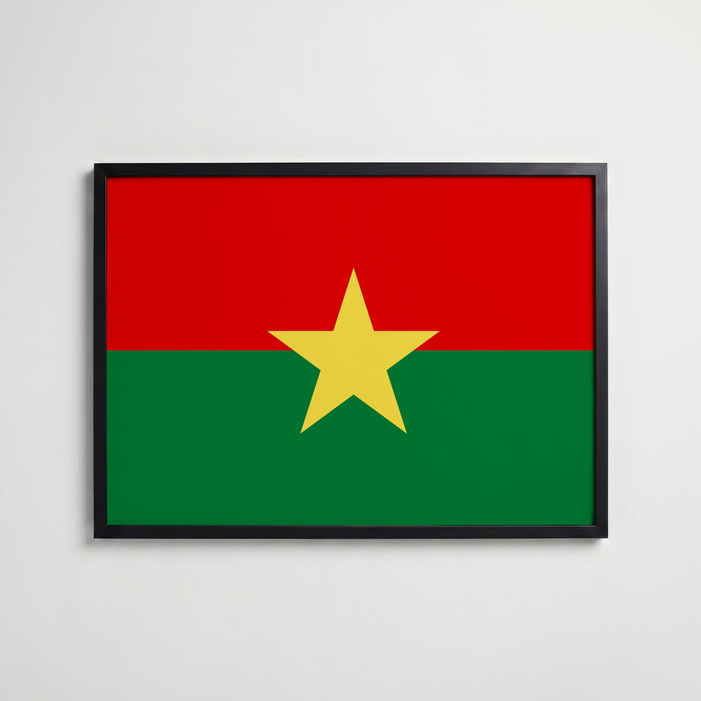 Burkina Faso National Flag Poster affisch – köp poster online – Bozetto väggdekoration