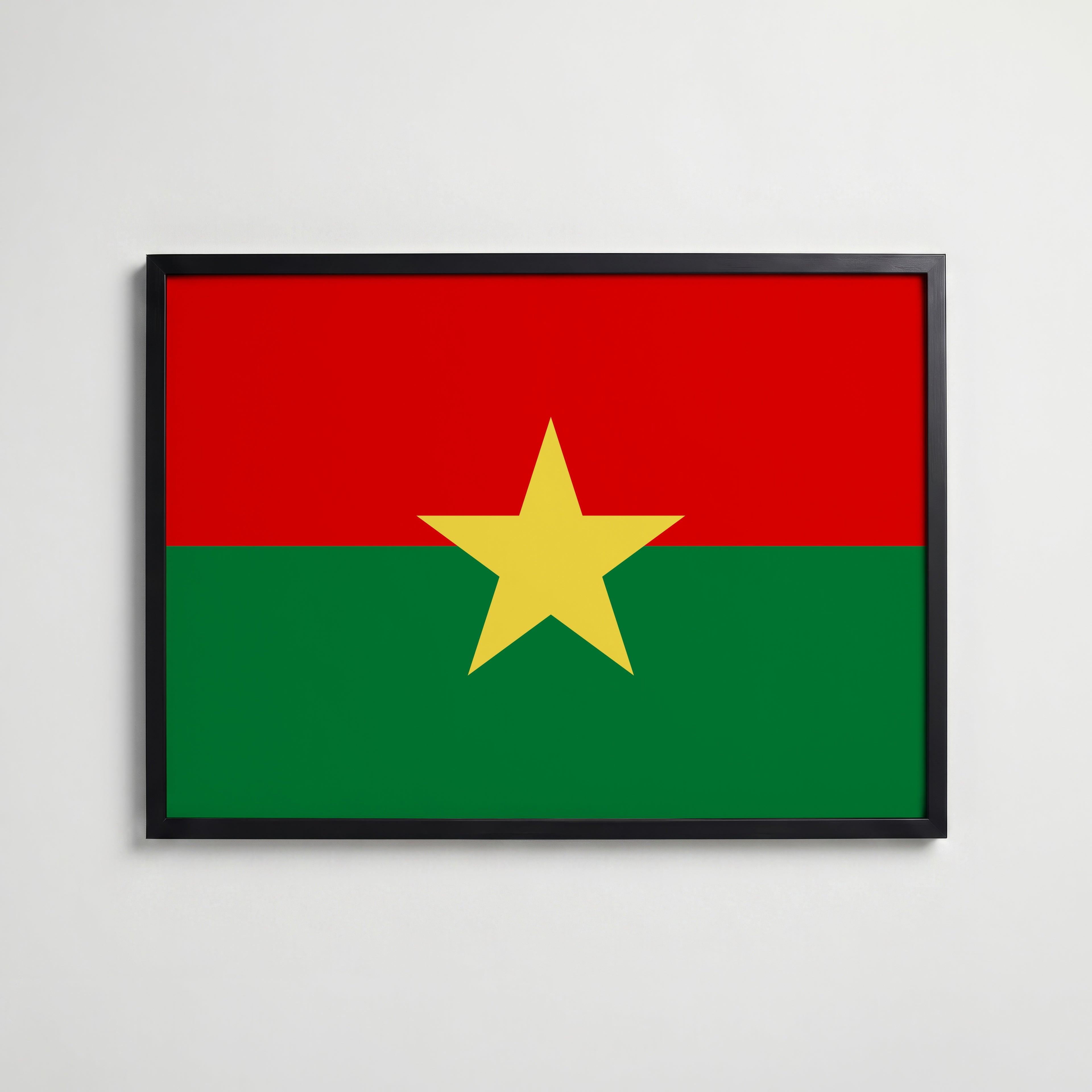 Burkina Faso National Flag Poster affisch – köp poster online – Bozetto väggdekoration