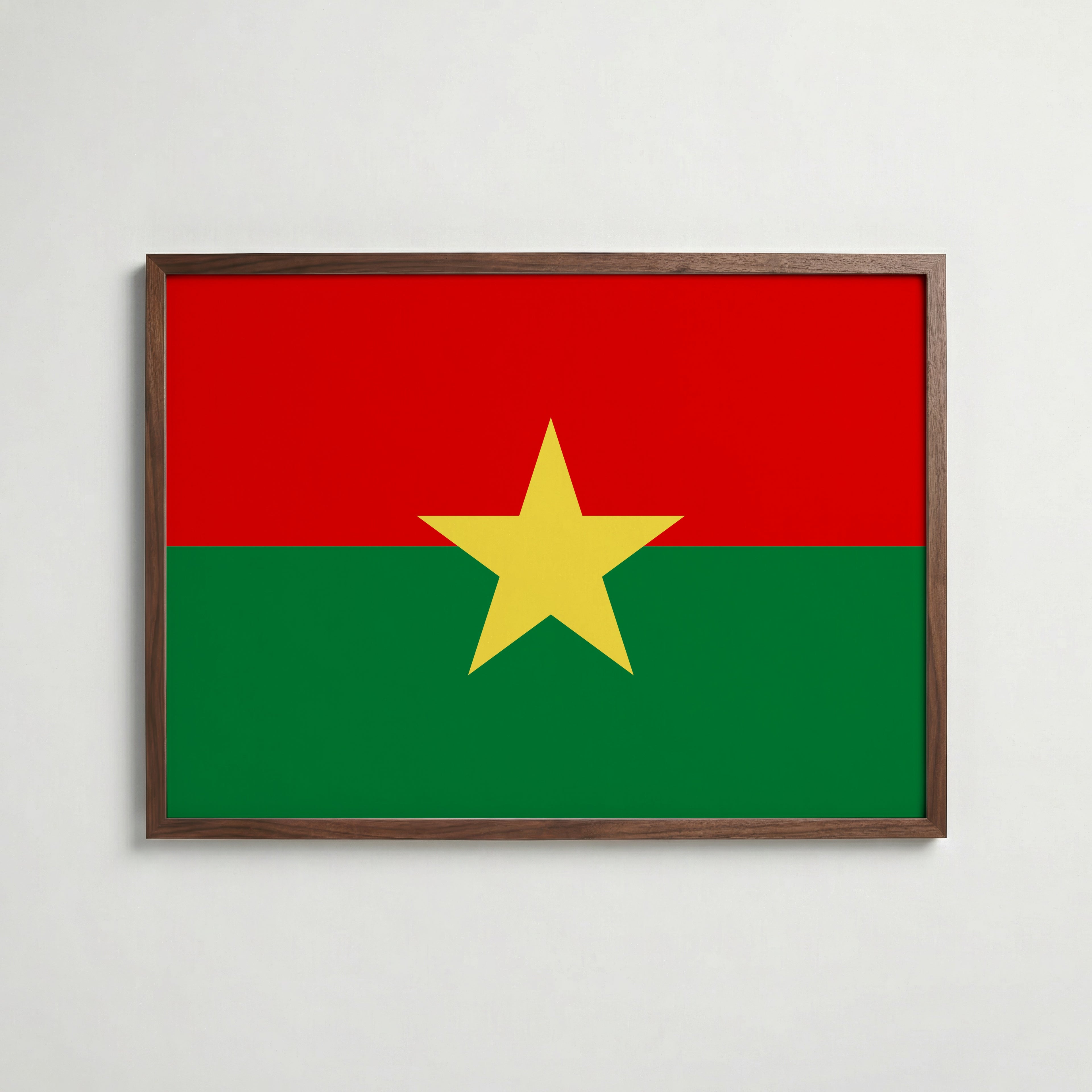 Burkina Faso National Flag Poster poster – väggdekoration för hemmet – köp hos Bozetto