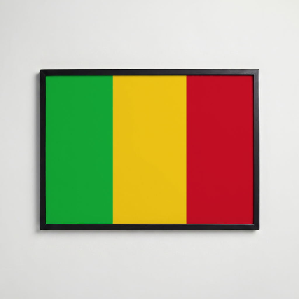 Mali National Flag Poster affisch – köp poster online – Bozetto väggdekoration