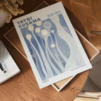 Yayoi Kusama Silent Blue Orbs Poster – poster väggdekoration