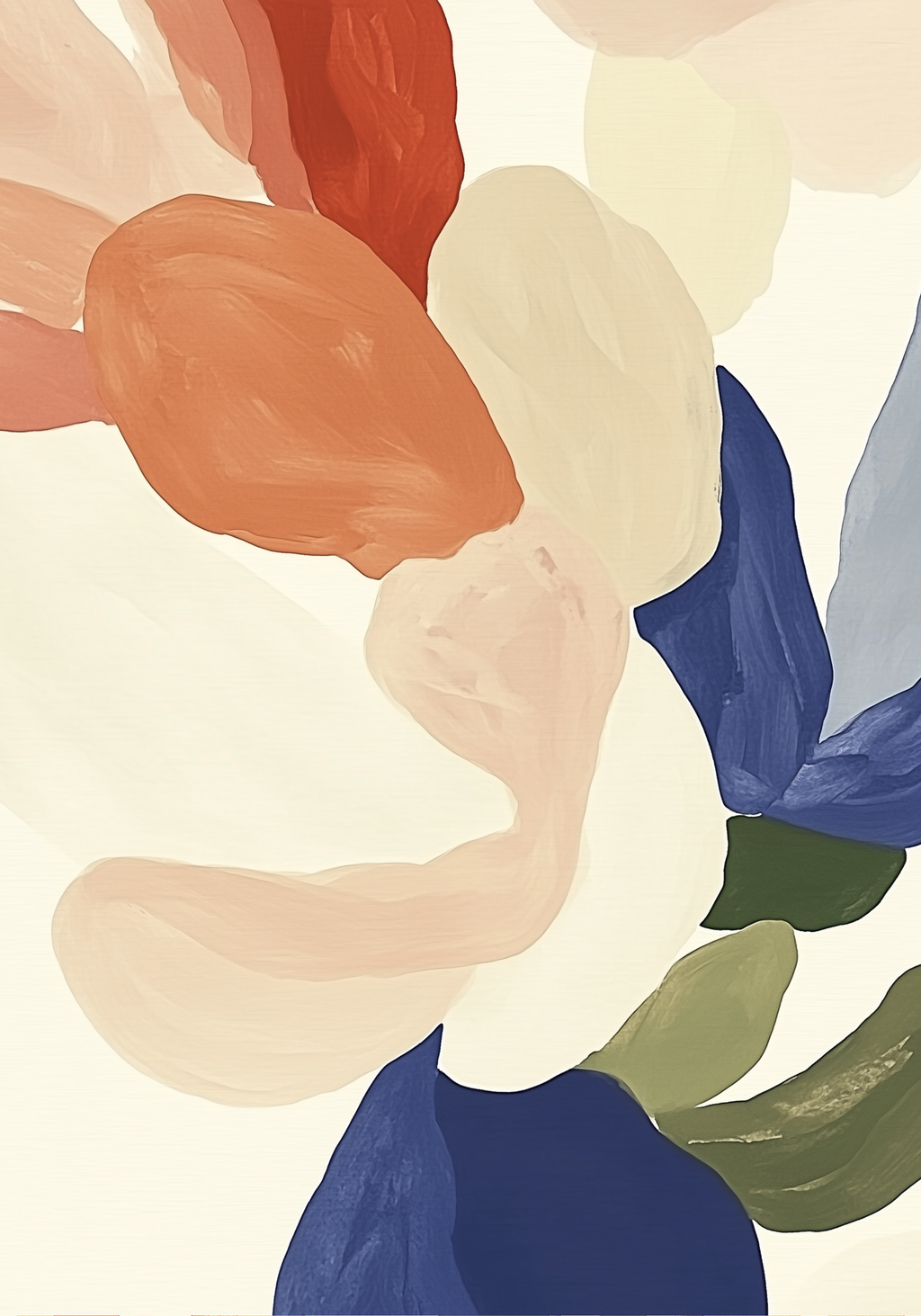 Abstract botanical modern pastell Poster