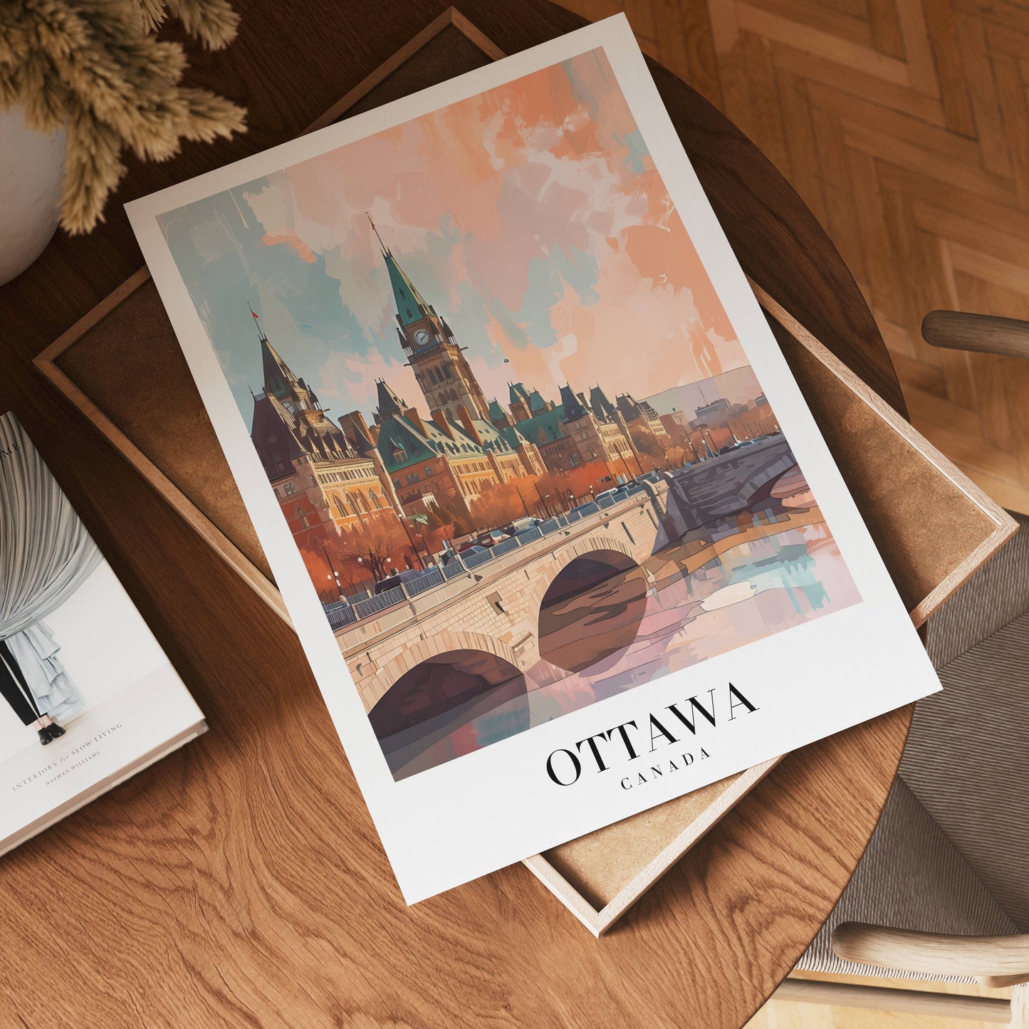 Golden Light Over Ottawa Poster