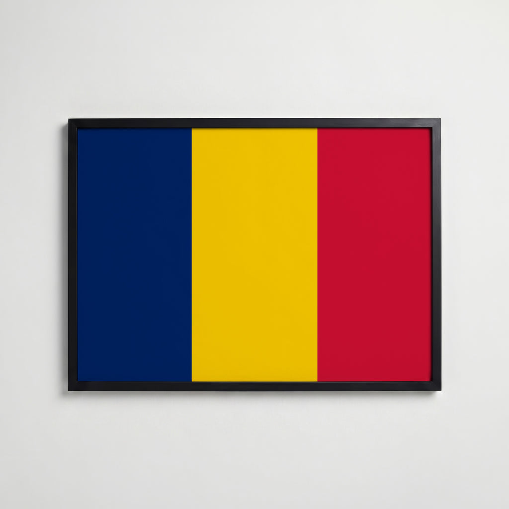 Chad National Flag Poster affisch – köp poster online – Bozetto väggdekoration