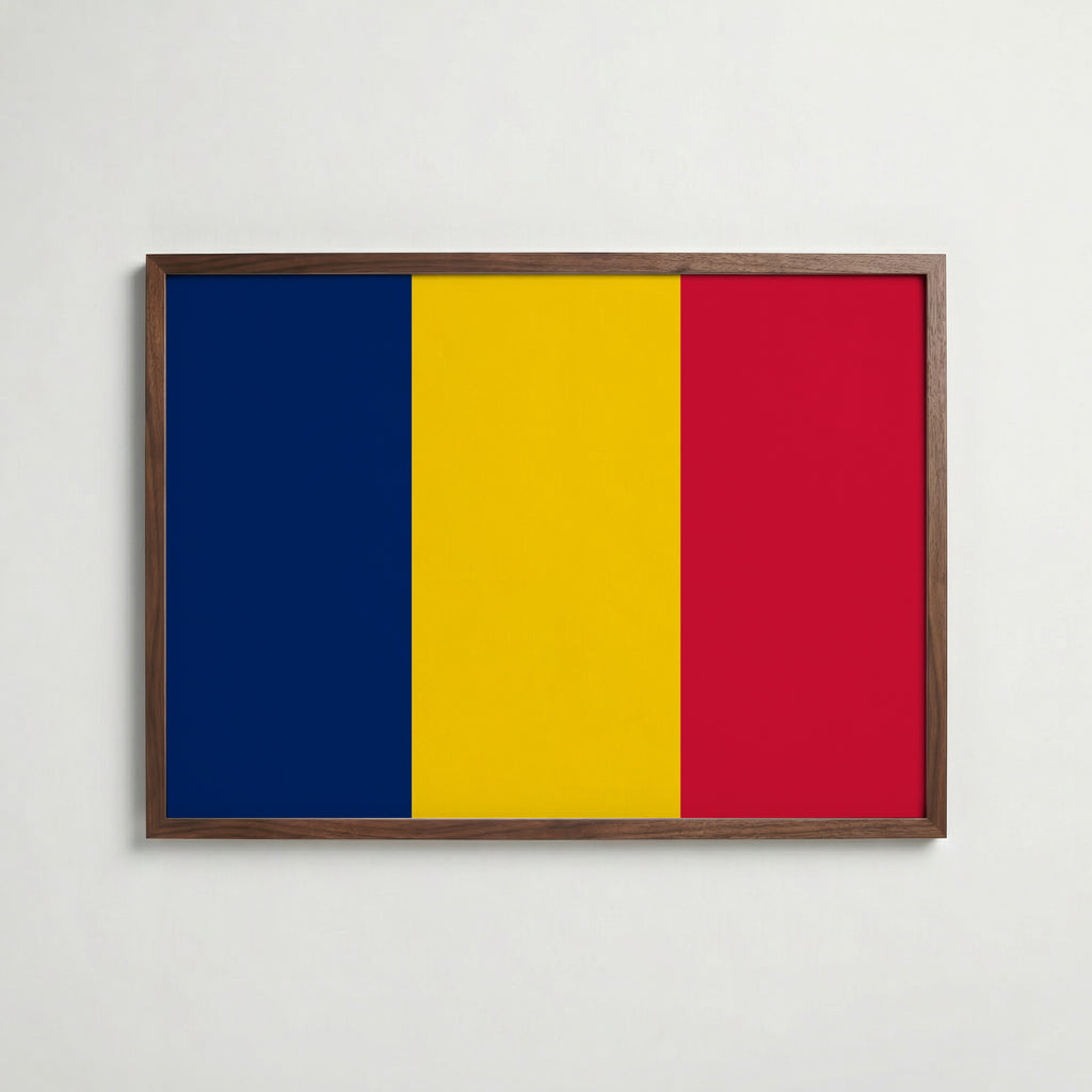 Chad National Flag Poster poster – väggdekoration för hemmet – köp hos Bozetto