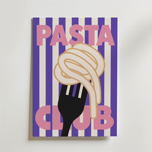 Playful Pasta Art Poster