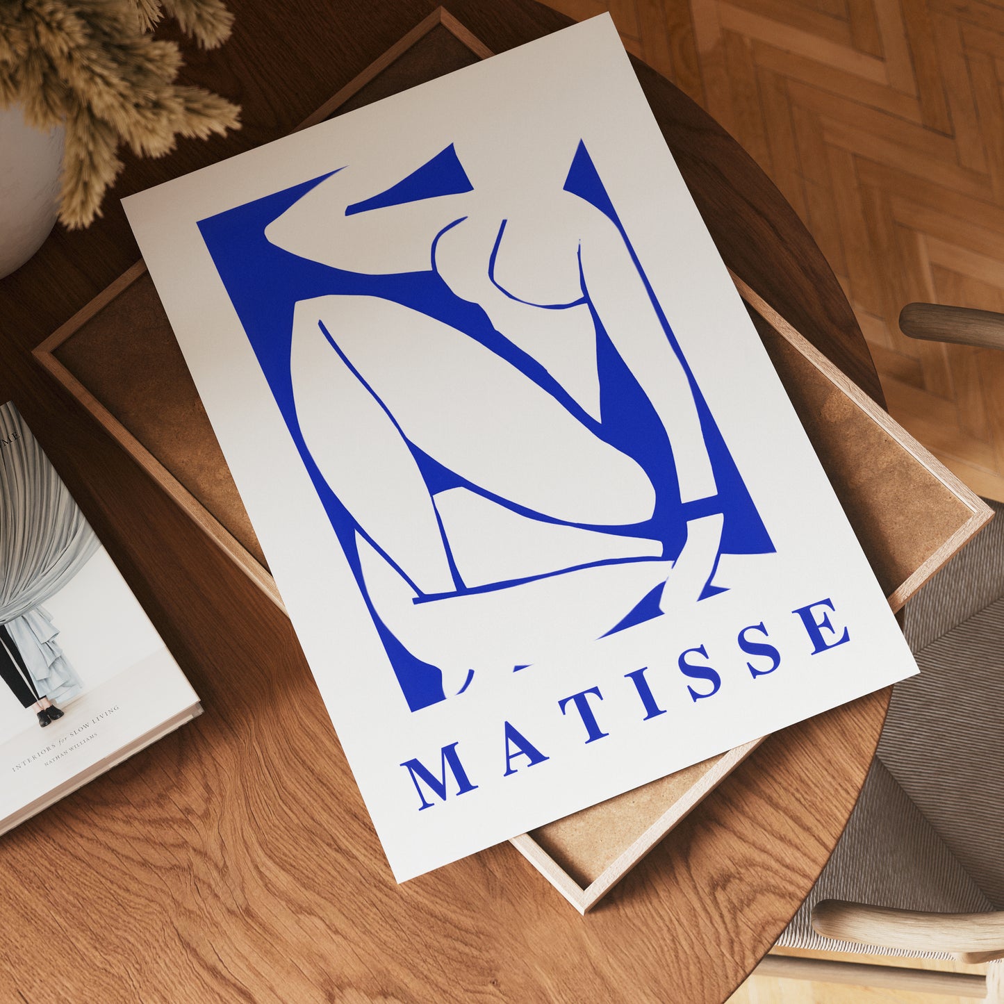 Henri Matisse Indigo Silhouette Muse Poster