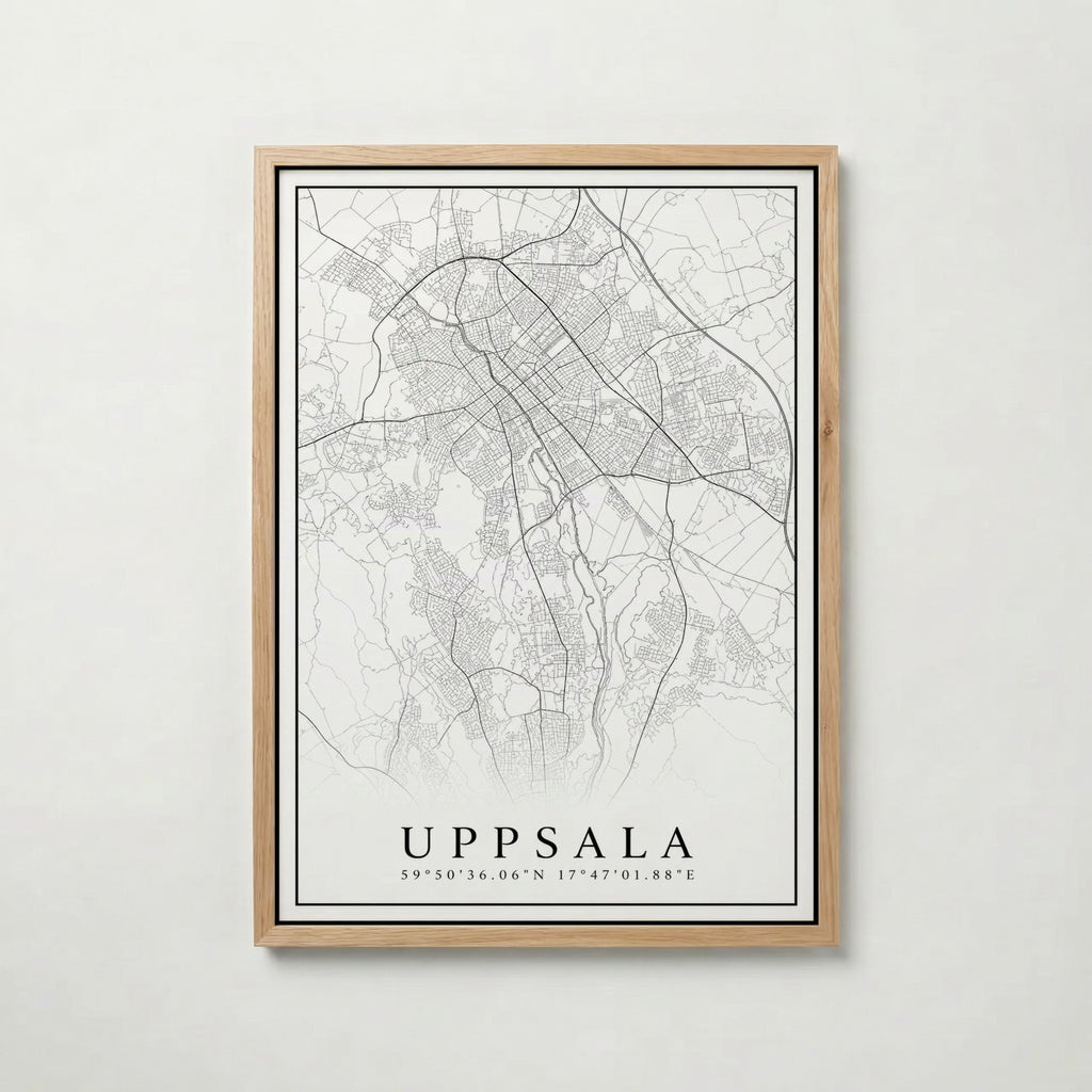 Uppsala Karta Poster