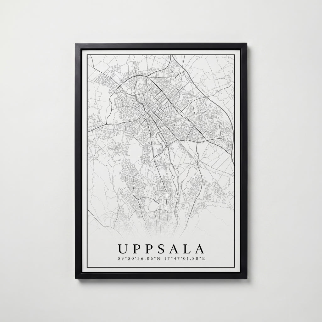 Uppsala Karta Poster