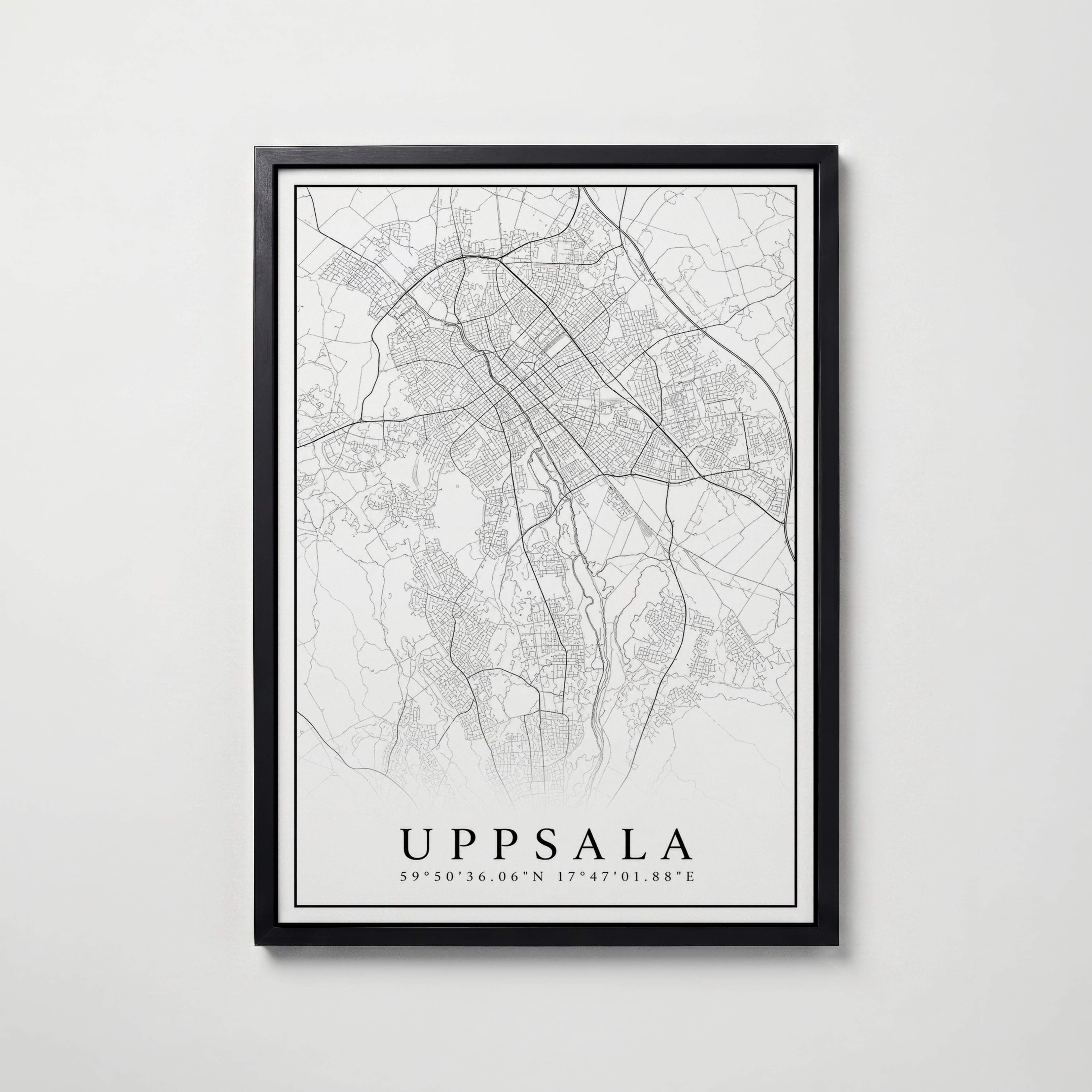 Uppsala Karta Poster