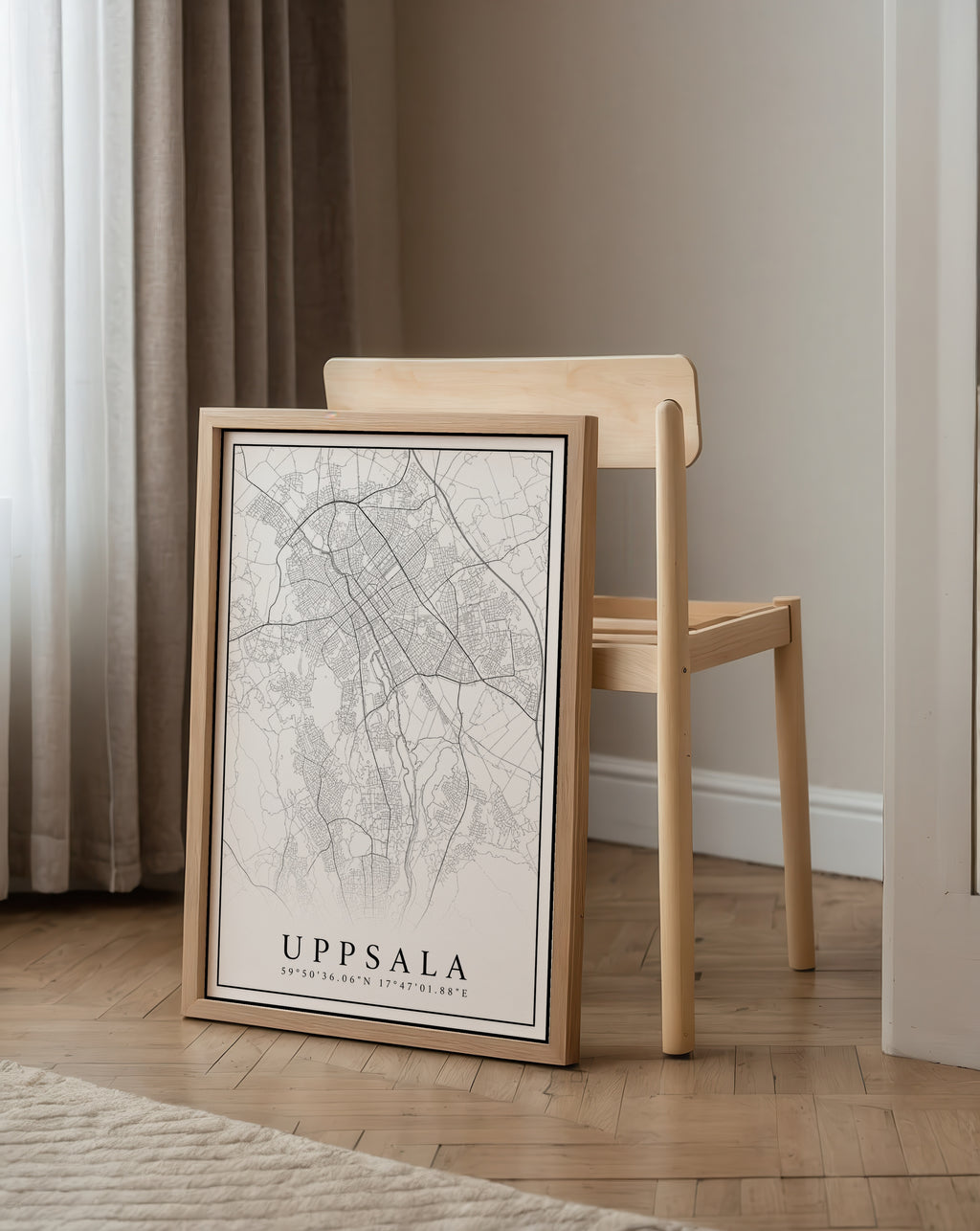 Uppsala Karta Poster