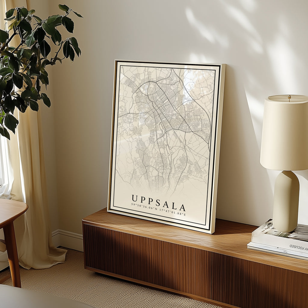 Uppsala Karta Poster