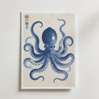 Indigo Octopus Poster affisch – poster till väggdekoration – köp online hos Bozetto