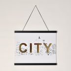 Posterhängare Svart Ek med magnet