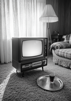 Vintage Living Room Poster