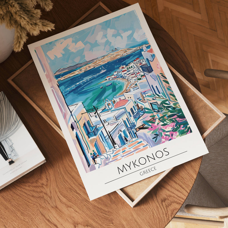 Mykonos Aegean View Poster